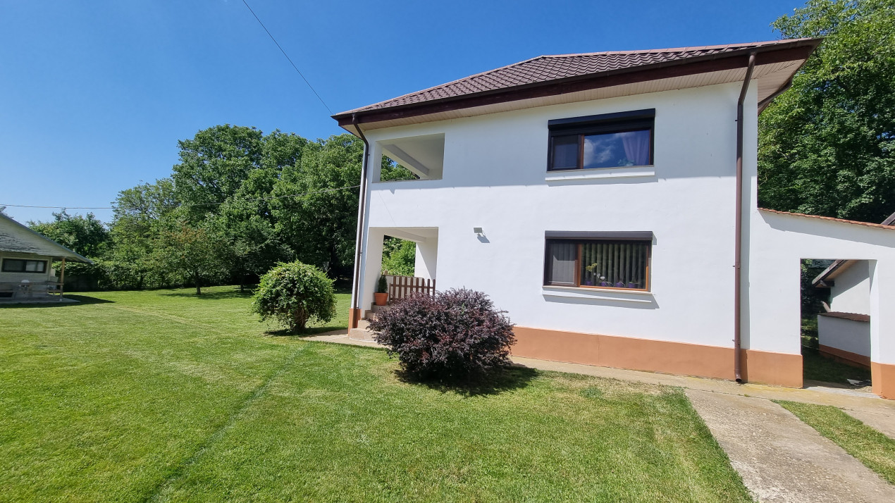 Vanzare casa-vila cu 5 camere si teren 3700 mp in Plopu-Bucov