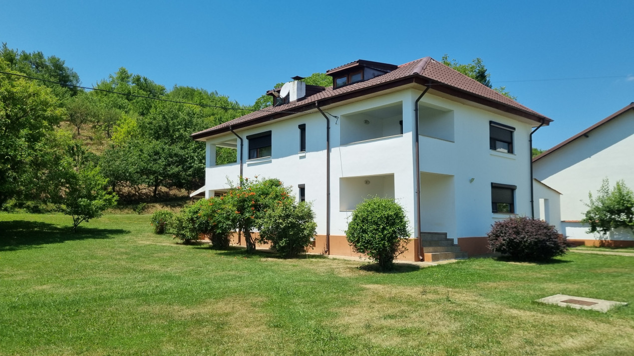 Vanzare casa-vila cu 5 camere si teren 3700 mp in Plopu-Bucov